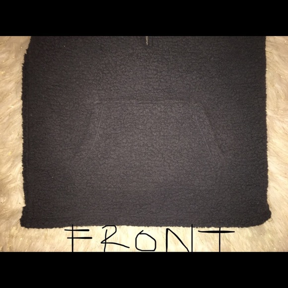 VS PINK Dark Gray Sherpa Hoodie - Picture 6 of 8